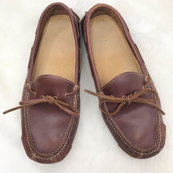 Cole Haan Gunnison Brown Leather Driving Loafers - Picture 1 of 14
